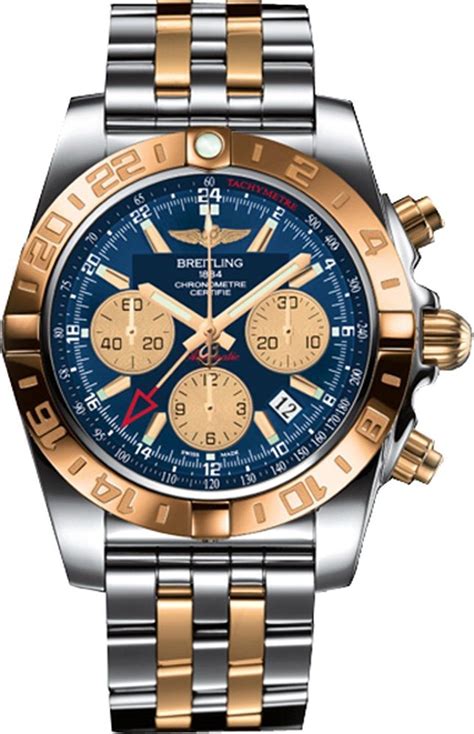 breitling chronomat44 gmt|Breitling Chronomat 44 stahl gold.